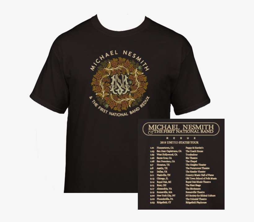 Nesmith First National Band Tour Shirt - Michael Nesmith Live At The Troubadour, transparent png download