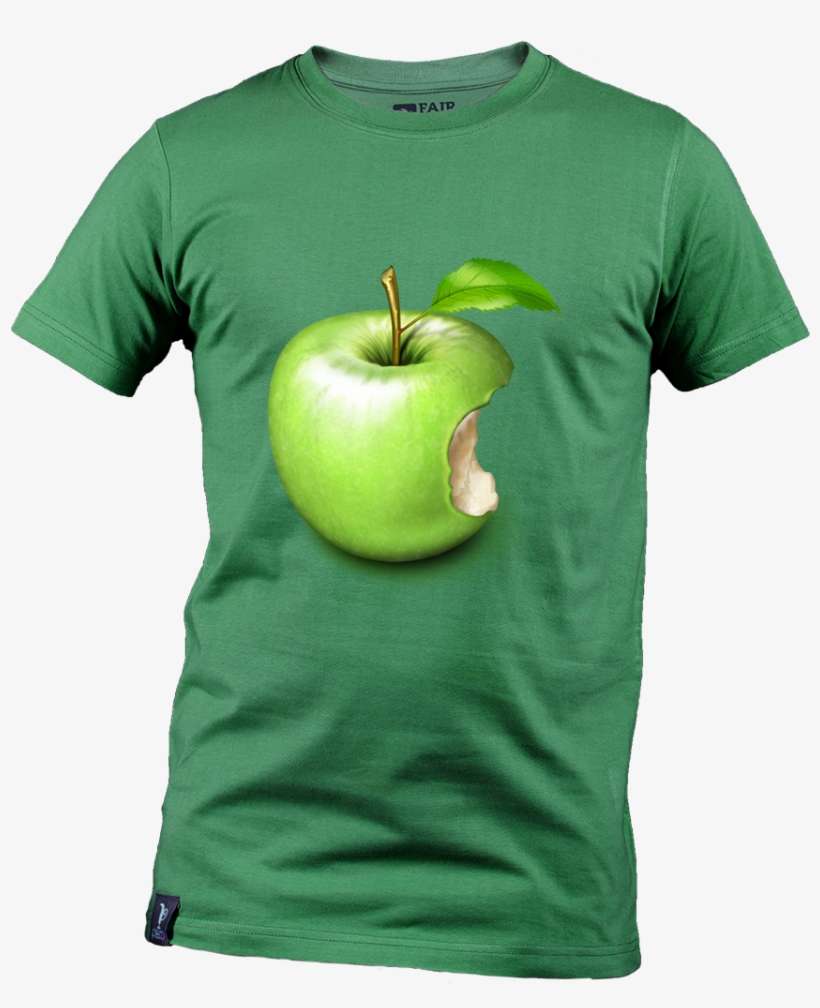 Bitten Green Apple - Substance Painter Cloth Wrinkles, transparent png download