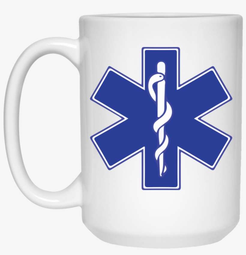 Star Of Life Blue Mug - Star Of Life, transparent png download