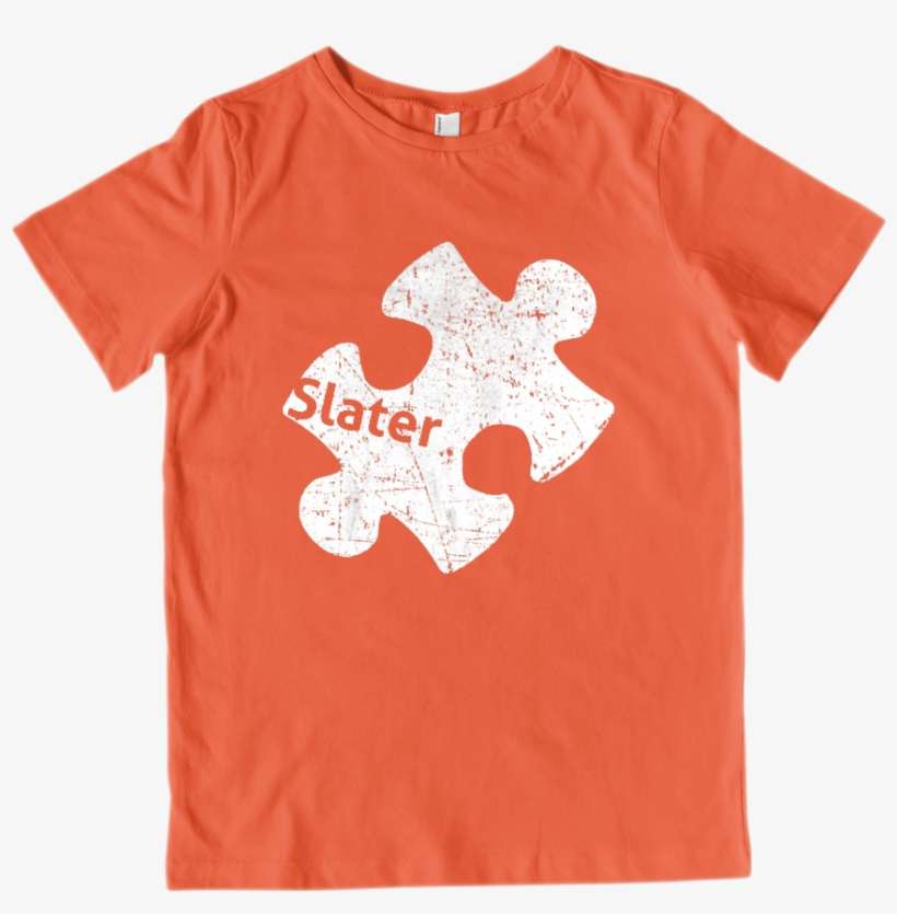 Custom Autism Awareness Puzzle Piece (slater) Graphic - Shirt, transparent png download