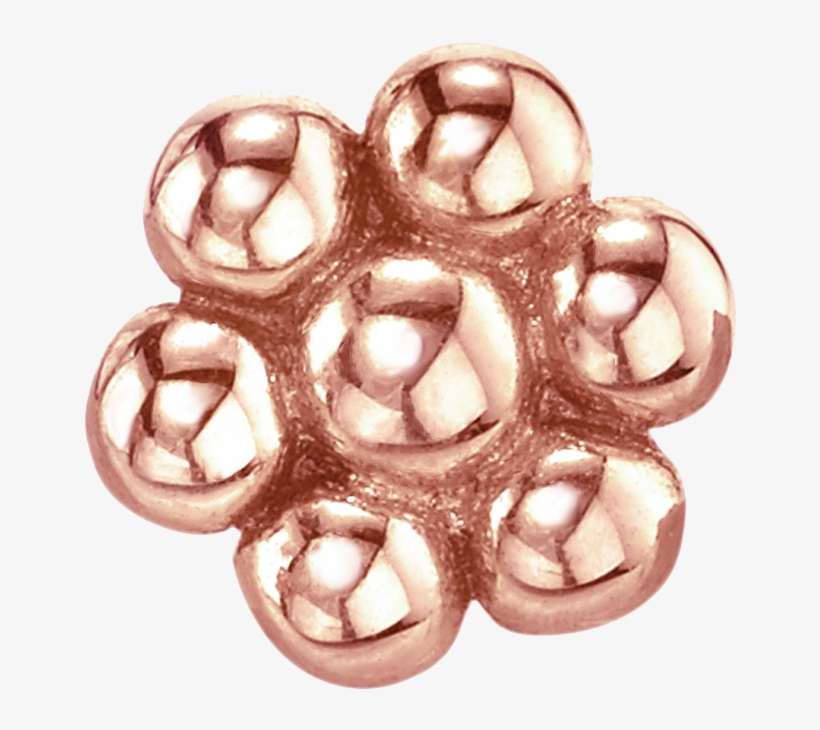 Gold Flower Stud - Earrings, transparent png download