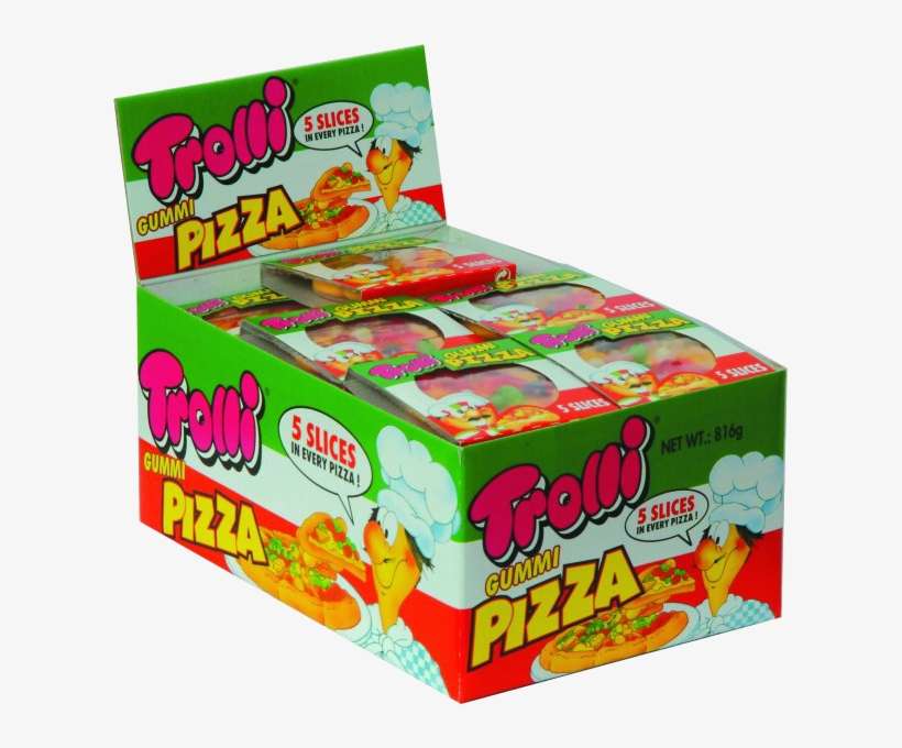 Trolli Gummy Pizza Box - Gummi Pizza, transparent png download