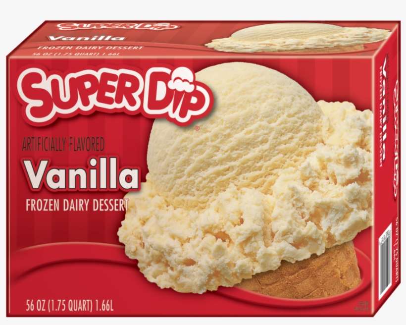 Super Dip Vanilla 56oz - Vanilla Ice Cream, transparent png download