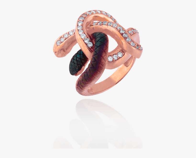 Ember Knotted Snake Ring - Serpent, transparent png download