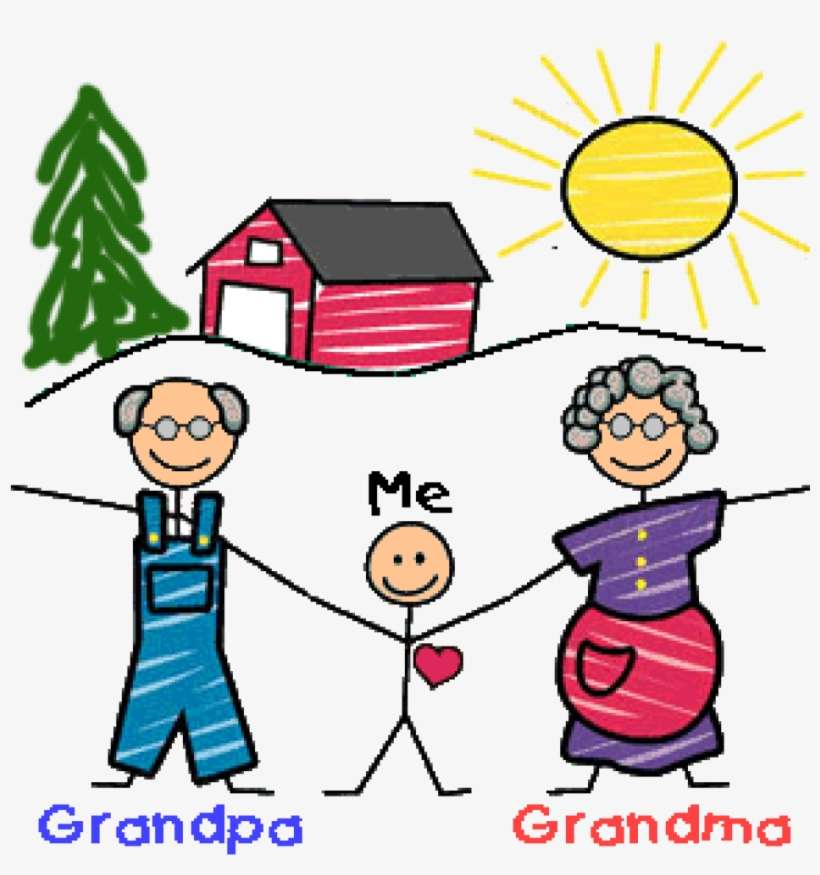 Breakfast Clipart Grandparents Day - Outline Pictures Of Grandparents, transparent png download