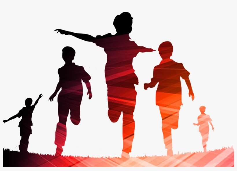 Kisspng Silhouette Child Boy Silhouette Teenager Running - 奔跑 孩子, transparent png download