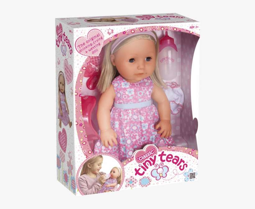 John Adams Classic Tiny Tears 2017 Model With Hairbrush - Tiny Tears Classic Doll, transparent png download