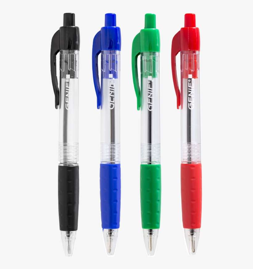 Ballpoint Pen, Sorted Pack Of 12, 4 X Black, 4 X Blue, - Plastic, transparent png download