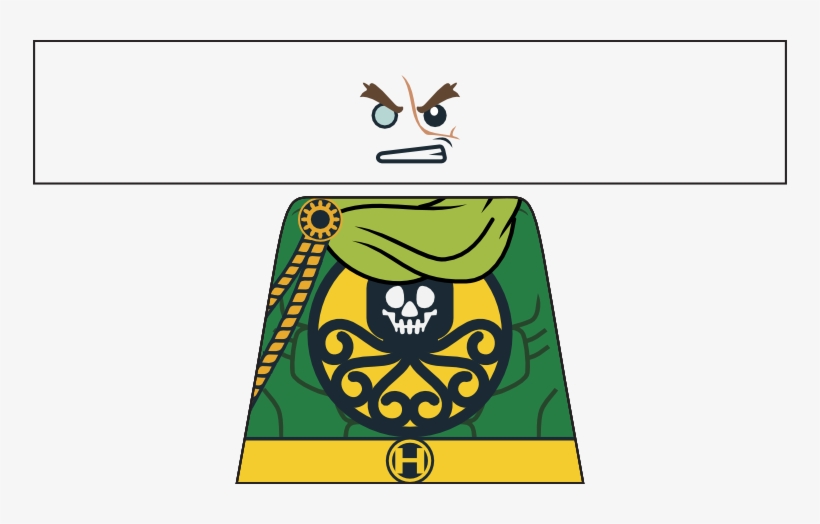 Lego Green Goblin Decals Minifig Decals And Morelego - Lego Baron Von Strucker Decals, transparent png download