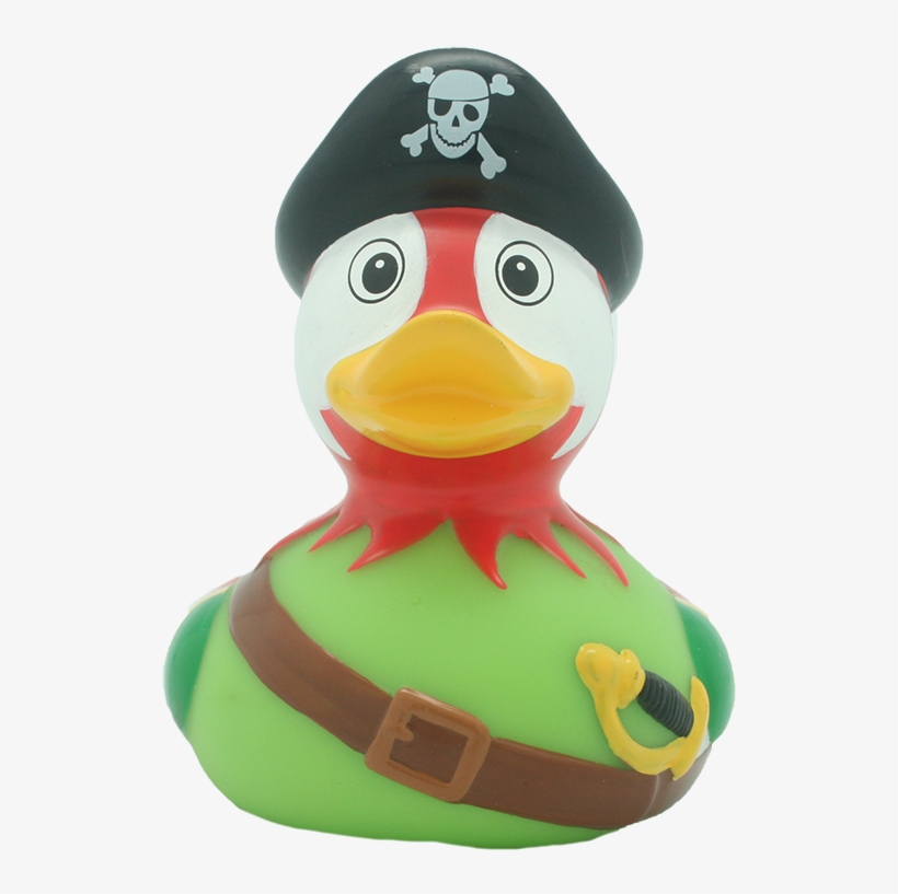 Pirate Parrot Rubber Duck By Lilalu - Pirate Rubber Duck, transparent png download