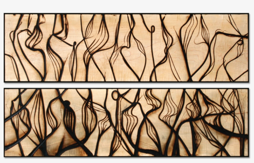 Burnt Panel Diptych No - Stained Glass, transparent png download