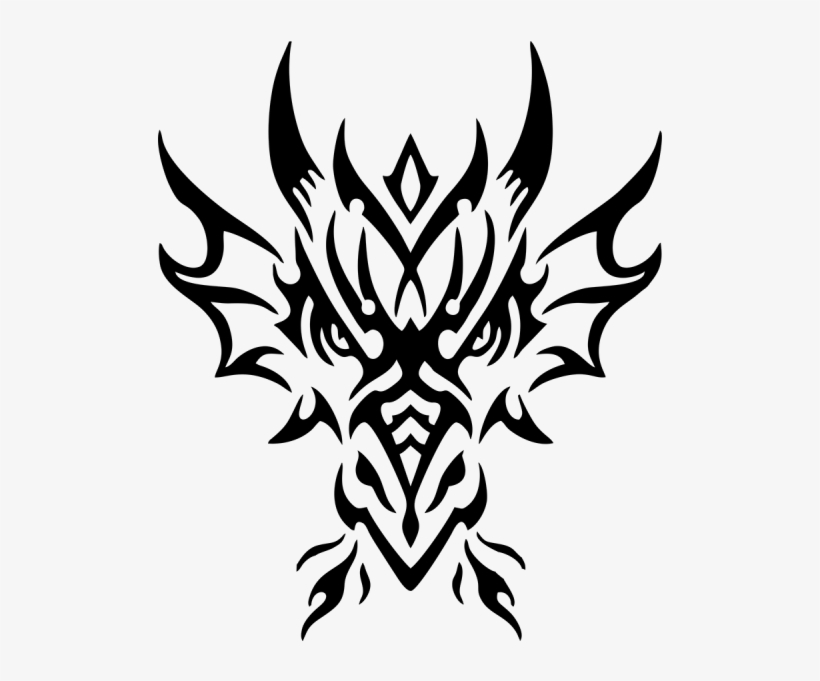 Dragon On Fire - Tribal Dragon, transparent png download