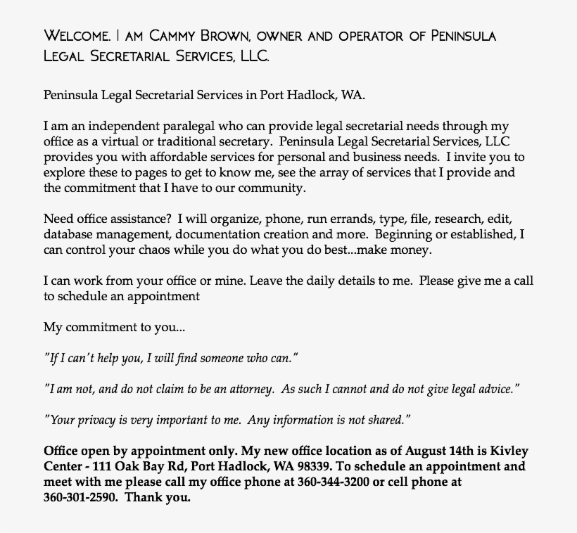 I Am Cammy Brown, Owner And Operator Of Peninsula Legal - Formatting Of Experience On Linkedin, transparent png download