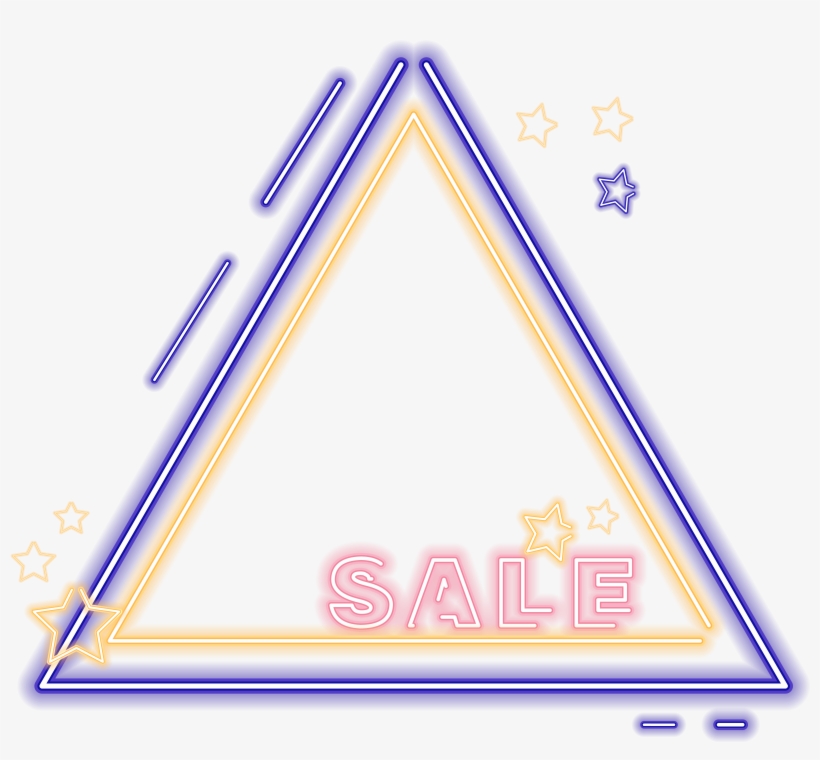 E Commerce Border Neon Elements Png And Vector Image, transparent png download
