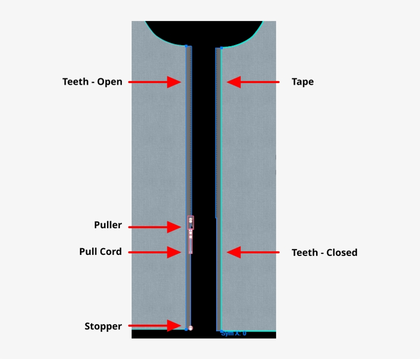 Download Zipper Parts Diagram Transparent PNG Download SeekPNG