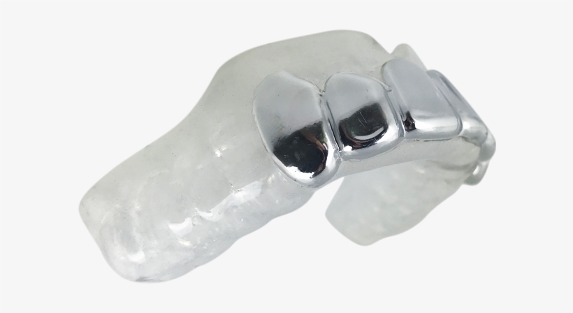 Silver Grillz Mouthguard - Silver, transparent png download