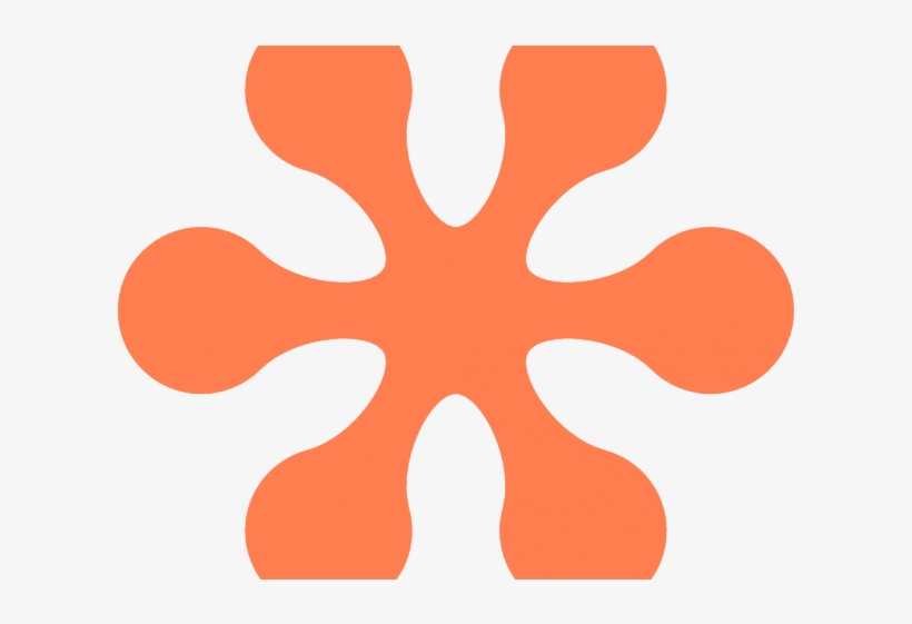 Starfish Clipart Coral Starfish - 70's Flowers Png Orange, transparent png download