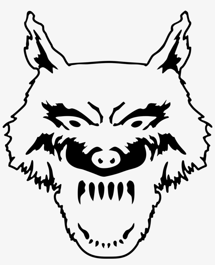 Wolf The Head Of The Animal - Illustration, transparent png download