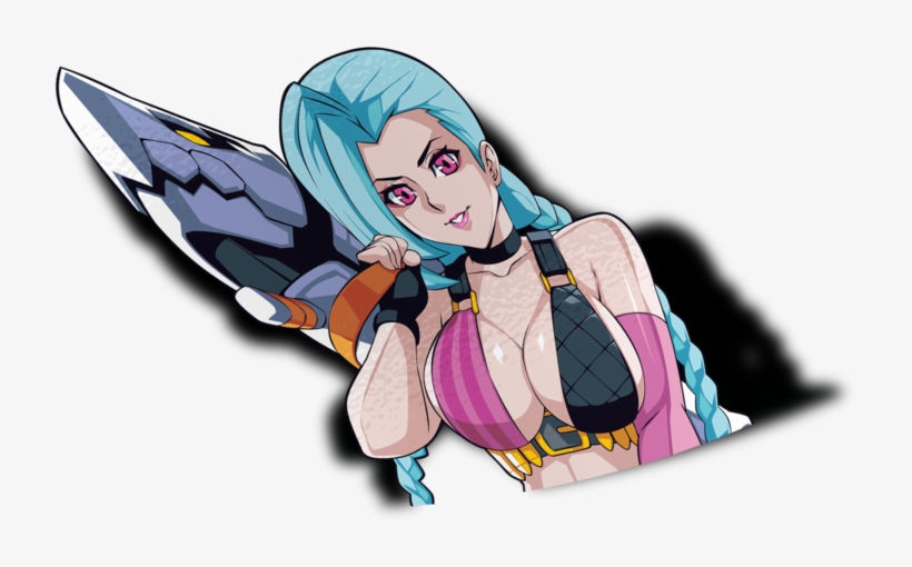 Jinx Peeker Sticker - Cartoon, transparent png download