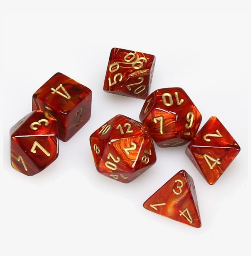 Chessex Polyhedral Dice Set Scarab Mr - Chessex Scarab Scarlet Dice, transparent png download