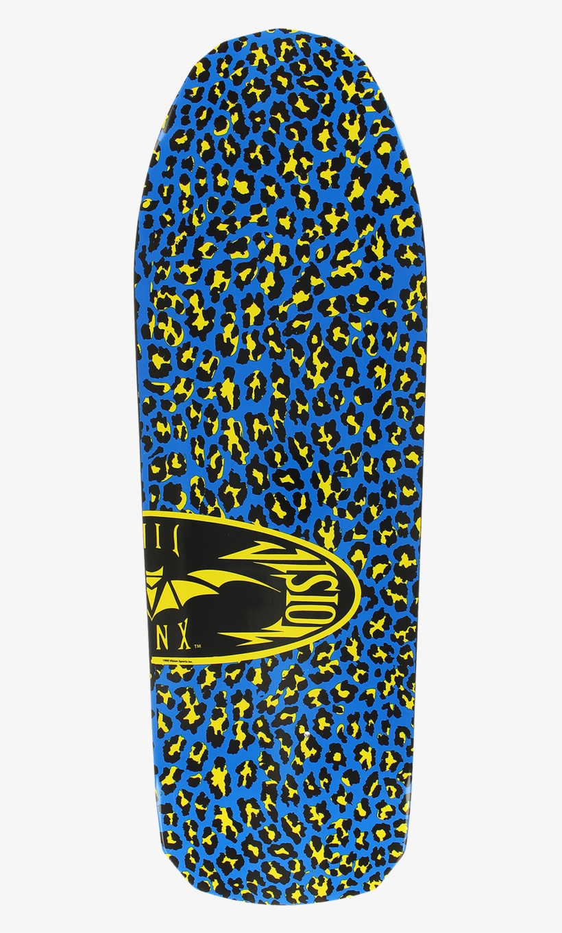 Vision Old School Marty Jinx Leopard Reissue Deck 10" - Skateboard Deck, transparent png download