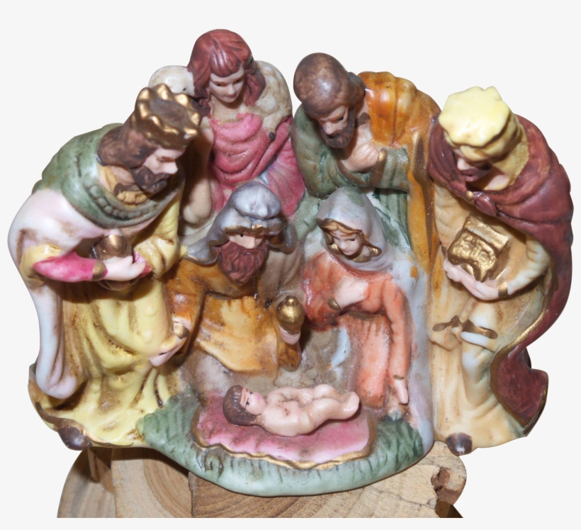 Vintage 18 Piece Atlantic Mold Nativity Scene From - Figurine, transparent png download