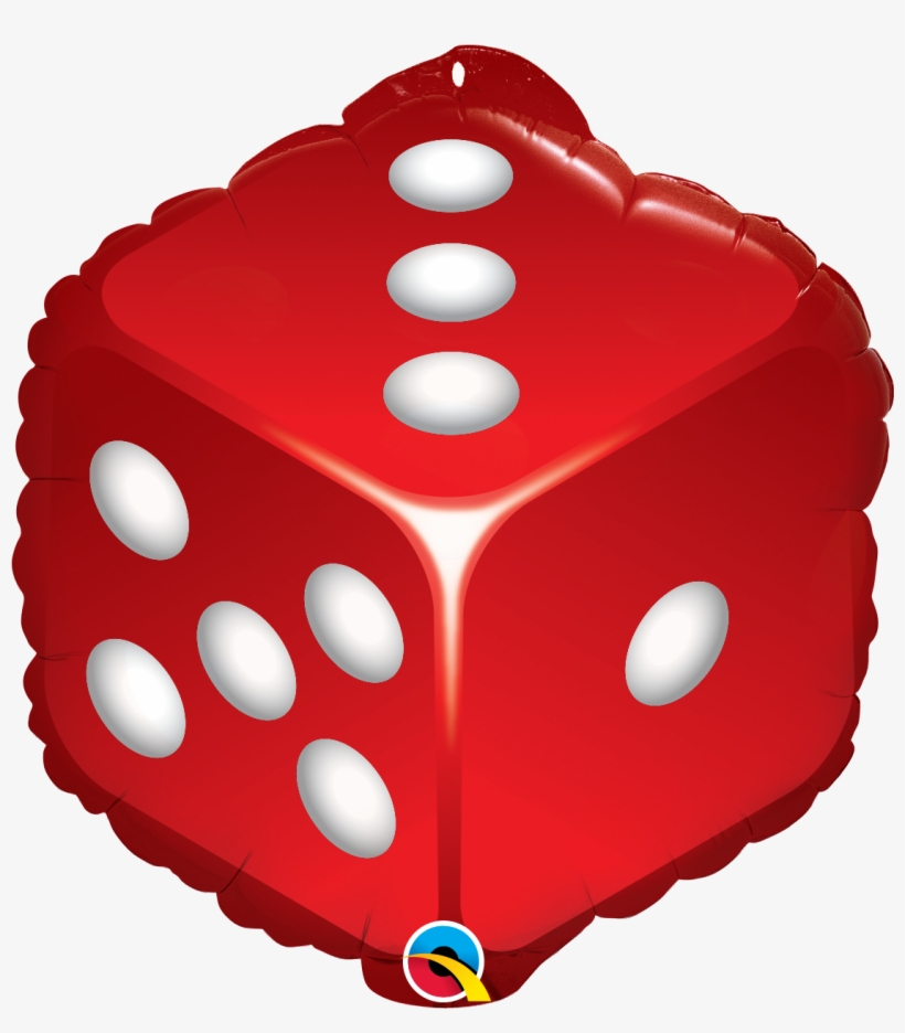 Red Dice Foil Balloon 11674 P - Balloon, transparent png download
