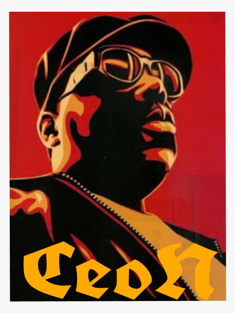Biggie Sticker - Biggie Smalls Shepard Fairey, transparent png download