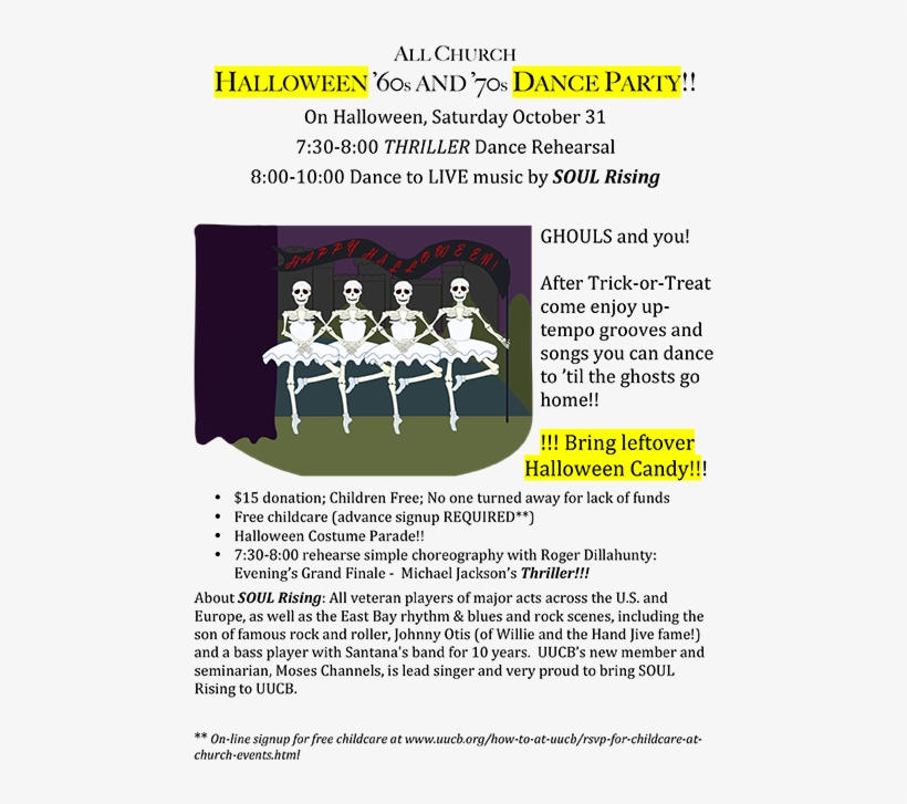 Uucb Halloween Dance 2015 P - Happy Halloween Dancer, transparent png download