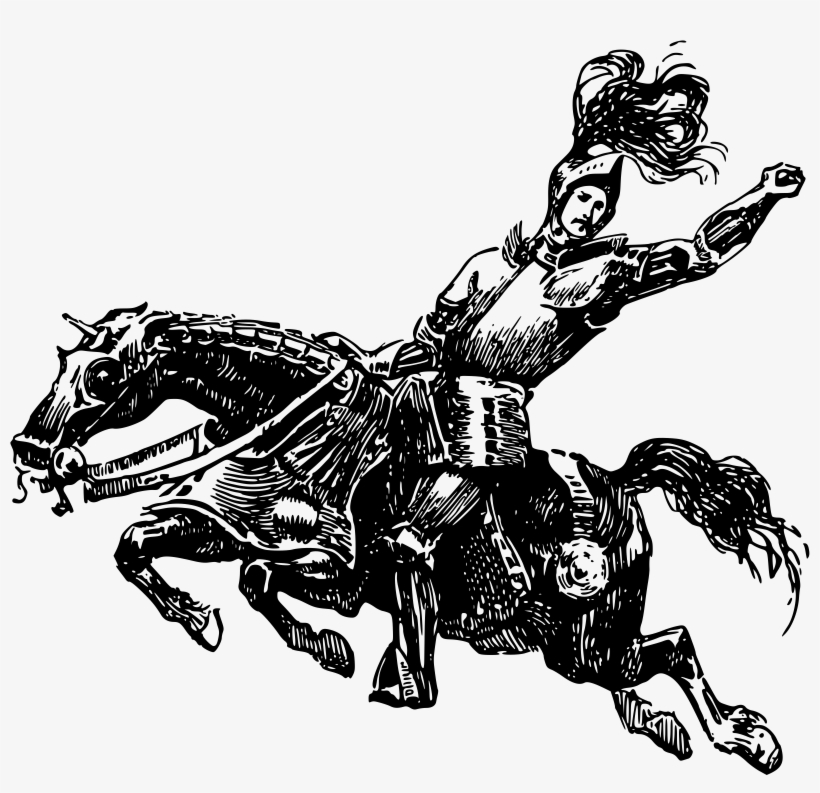 Vector Free Stock Horseback Big Image Png - Knight Riding Horse Transparent, transparent png download
