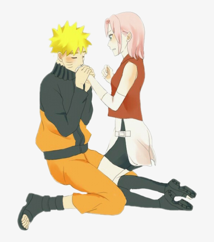 Narusaku Sticker - Naruto, transparent png download