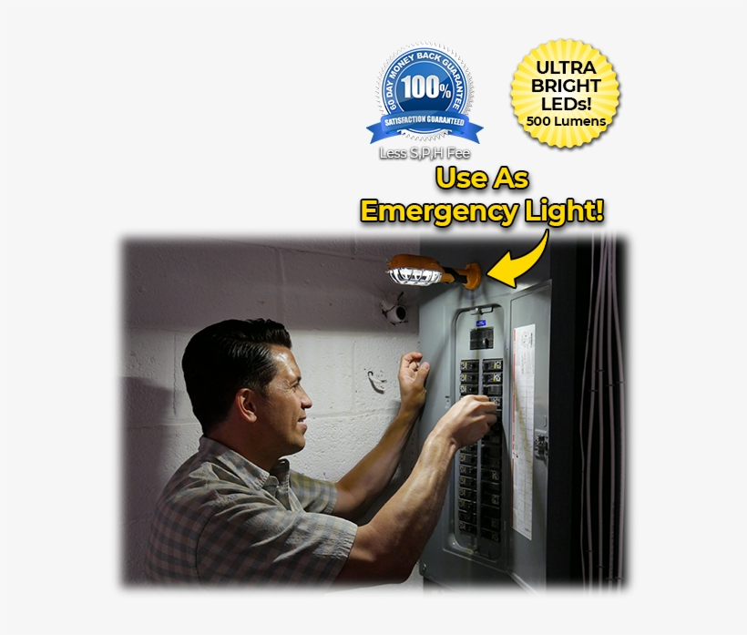 Handy Brite, Ultra Bright Cordless Compact Led Work - Cable Television, transparent png download