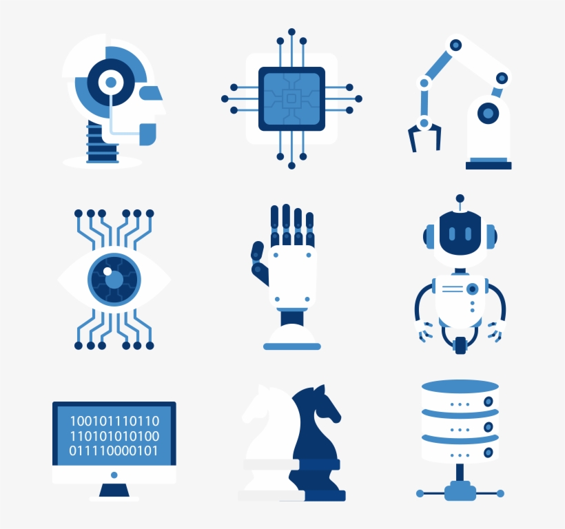 Advanced Artificial Intelligence Solutions For Business - Artificial Intelligence Flat Design, transparent png download