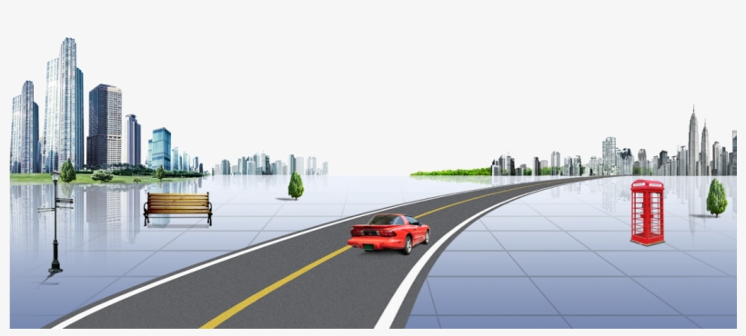 Road Highway Urban Construction Material - Game Road Background Png, transparent png download
