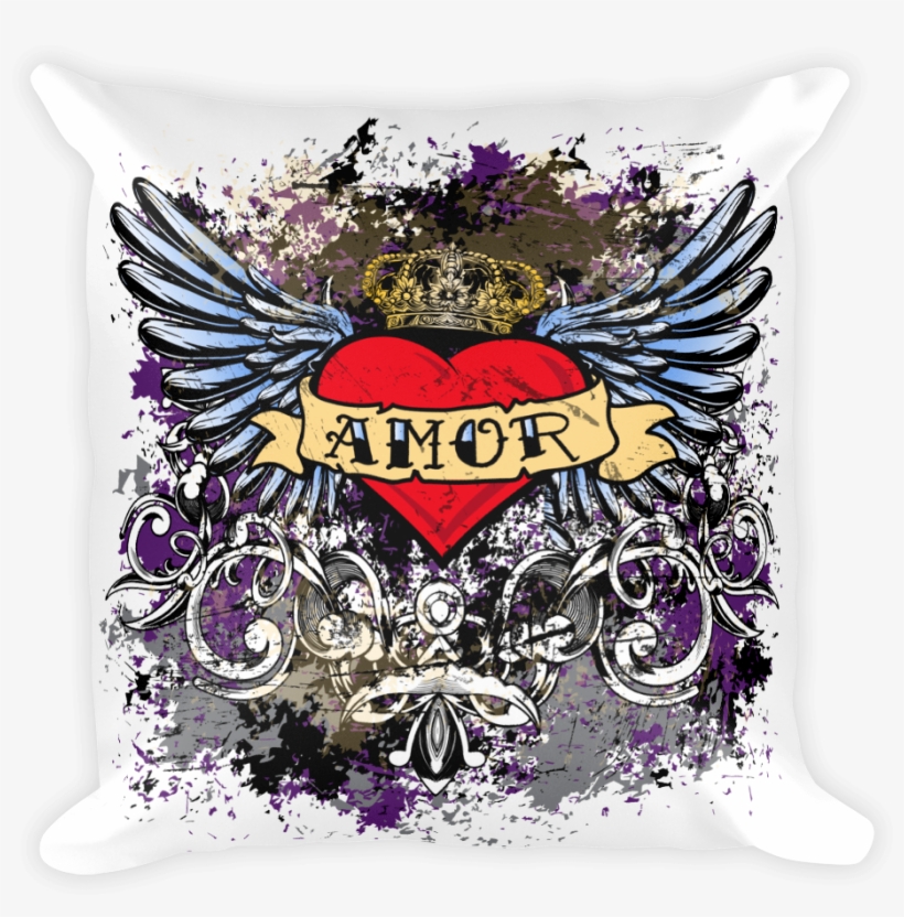 Amor Square Pillow - Throw Pillow, transparent png download