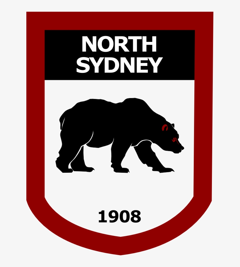 Re-design Of The North Sydney Bears Logo / Badge - Poster, transparent png download