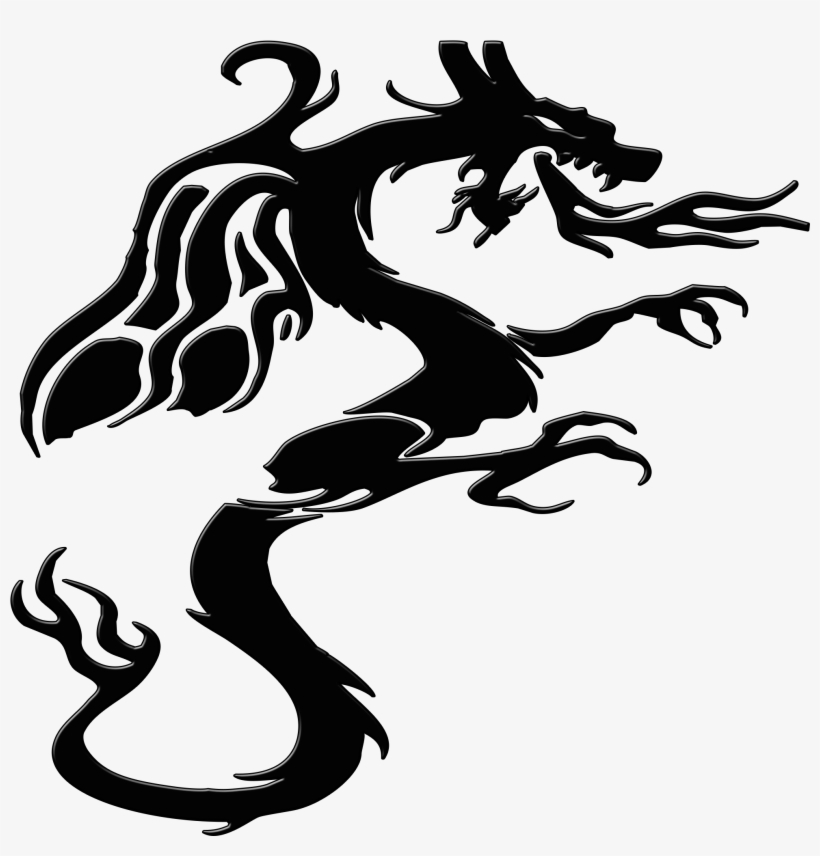 Dragon Monster Mythical Creature 350071 - 神話 シルエット, transparent png download