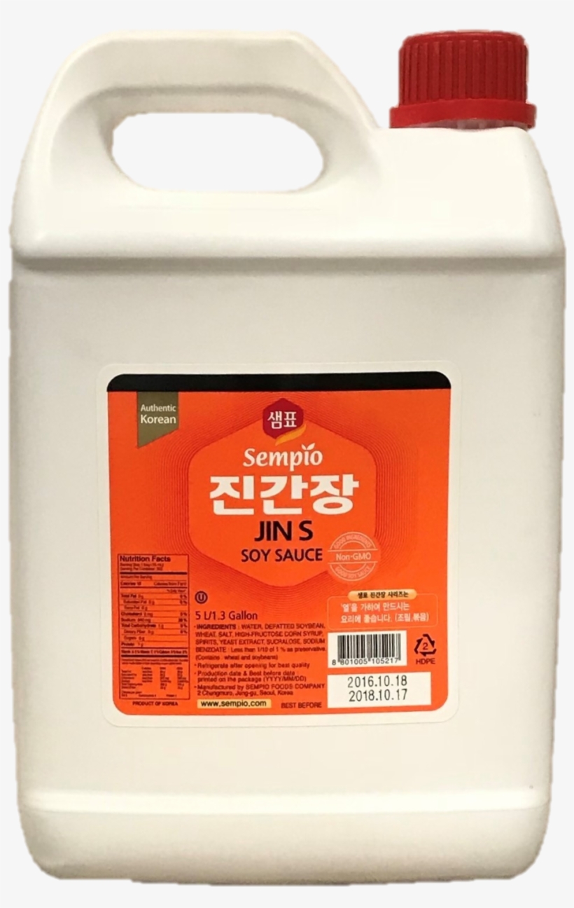 Taste Of Asia Soy Sauce Jin 5ltr - Plastic, transparent png download