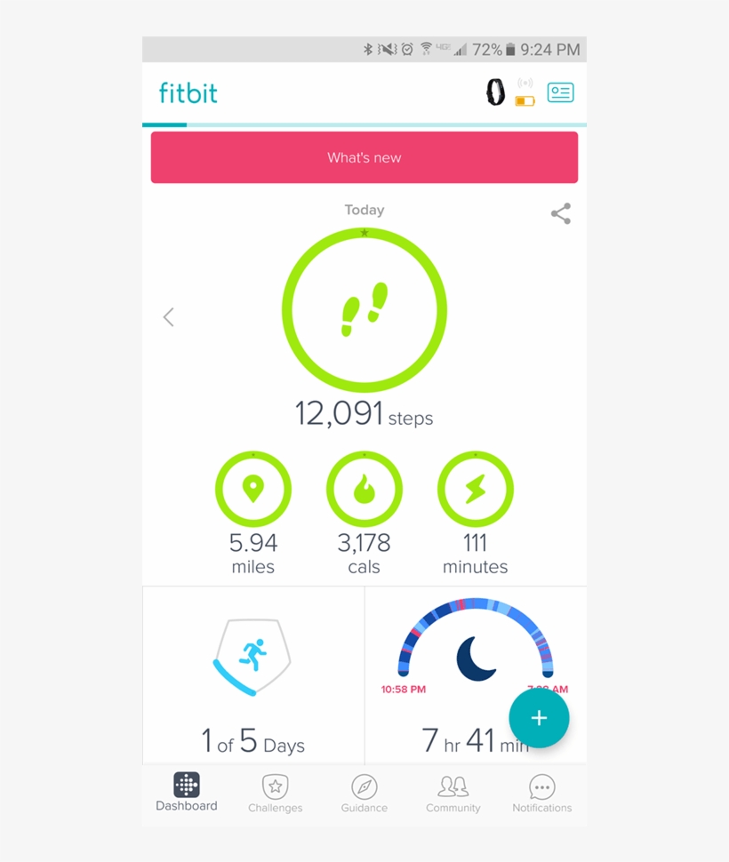 Fitbit's App - Fitbit Alta App, transparent png download