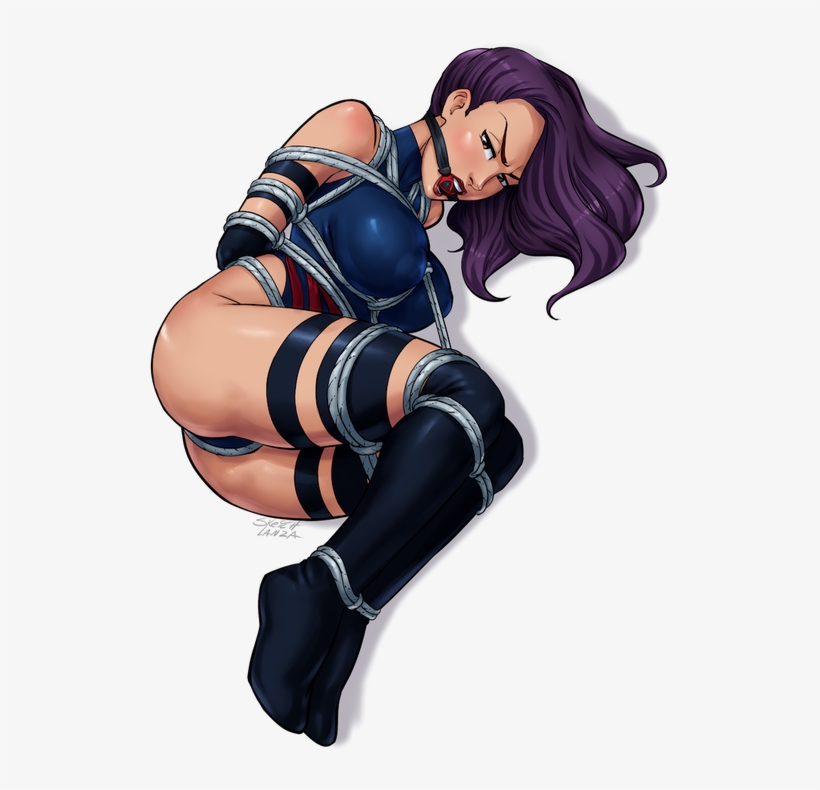Psylocke Xmen Fanart Peril Gagged Tied Up Betsy Braddock - Psylocke Bondage, transparent png download