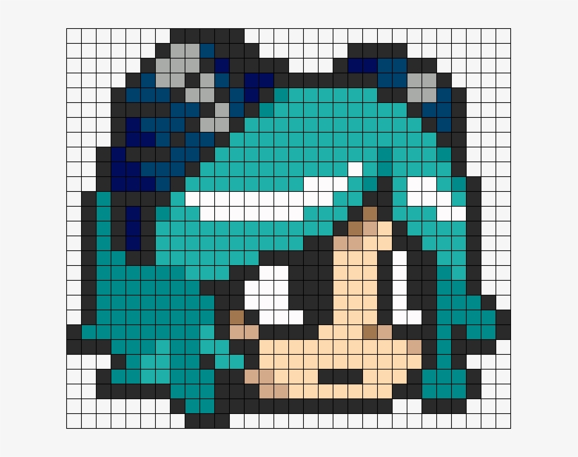 Ramona Flowers Scott Pilgrim Perler Bead Pattern - Ramona Flowers Perler Beads, transparent png download