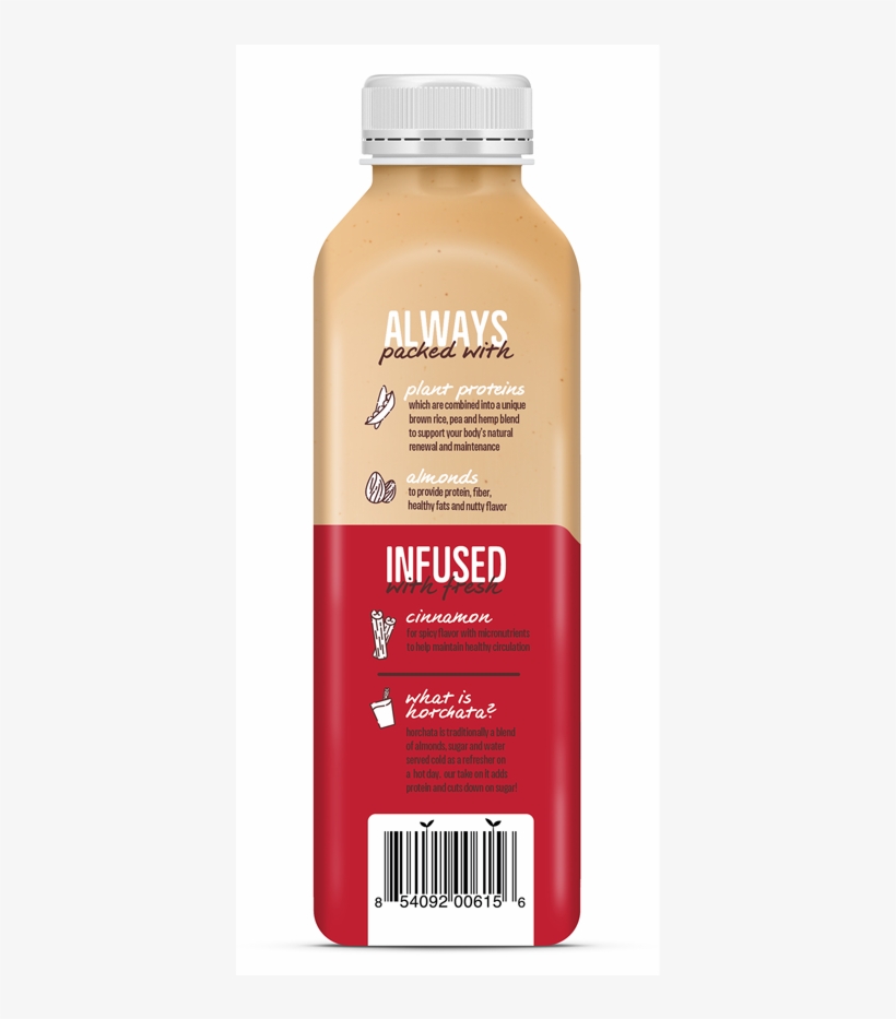 Koia Cinnamon Horchata Side2 - Bottle, transparent png download