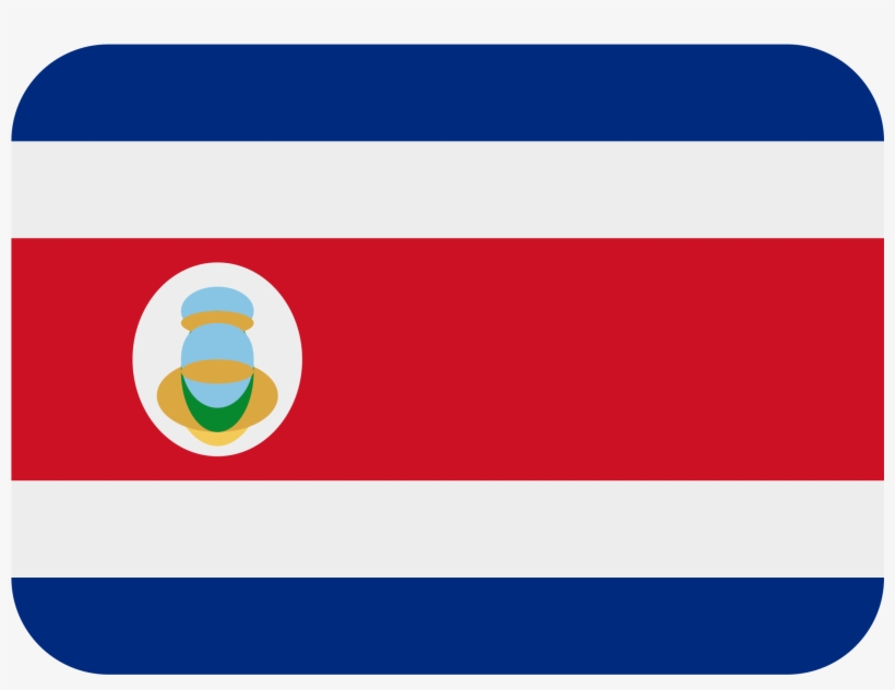 Flag Of Costa Rica - Costa Rica Bandera Emoji, transparent png download