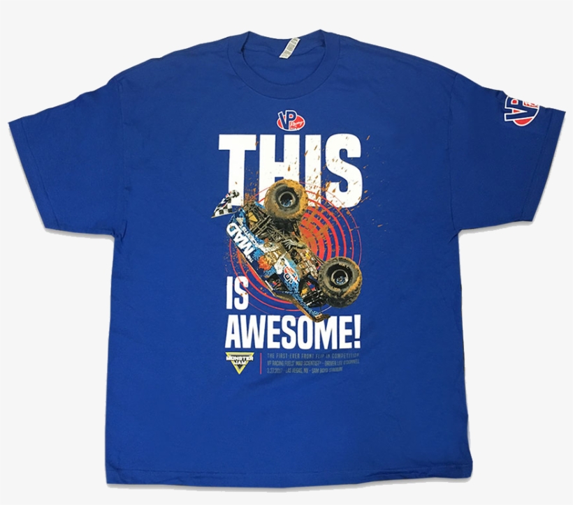 Adult Monster Jam Front Flip T-shirt - Graphic Design, transparent png download