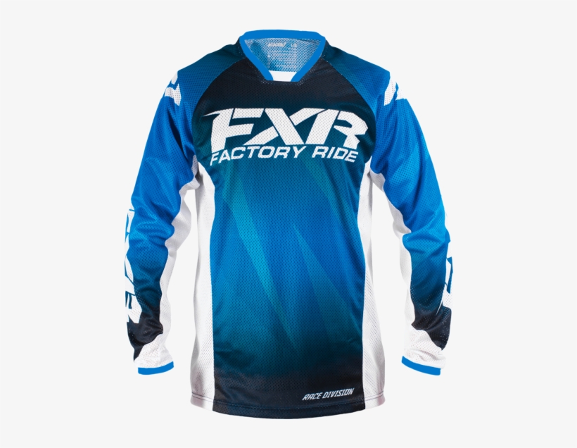 Blue Fade/white - White And Blue Jersey, transparent png download