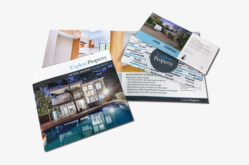 Brisbane Real Estate Sign And Print Semantic Signs - Brochure, transparent png download