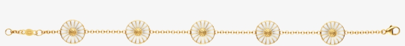 Daisy Bracelet With Double Sided Daisies In Gold Plate - Chain, transparent png download