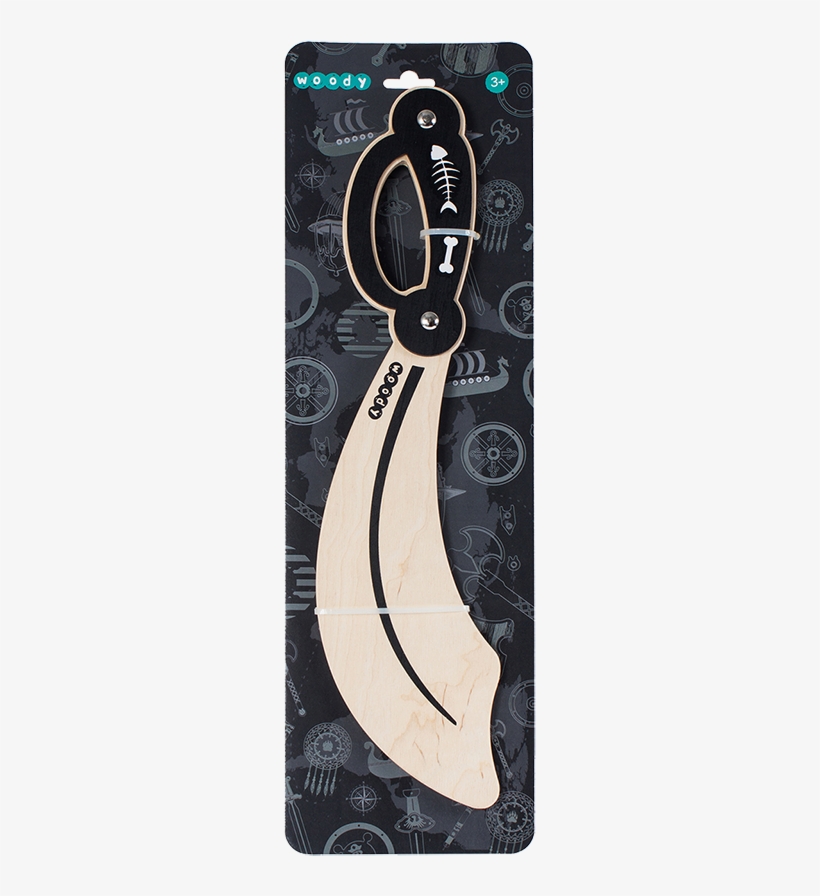 Wooden Pirate Sabre - Sabre, transparent png download