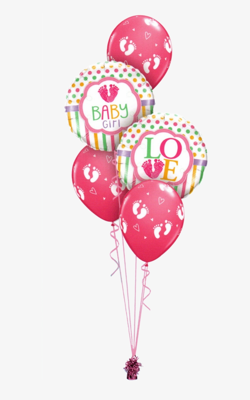 Baby Girl Or Boy Footprint Classic - Balloon, transparent png download