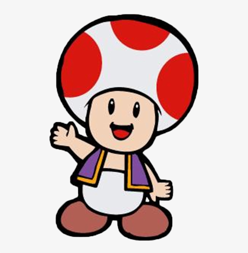 The Toads Are Citizens Of The Mushroom Kingdom, Residing - Toad From Mario, transparent png download